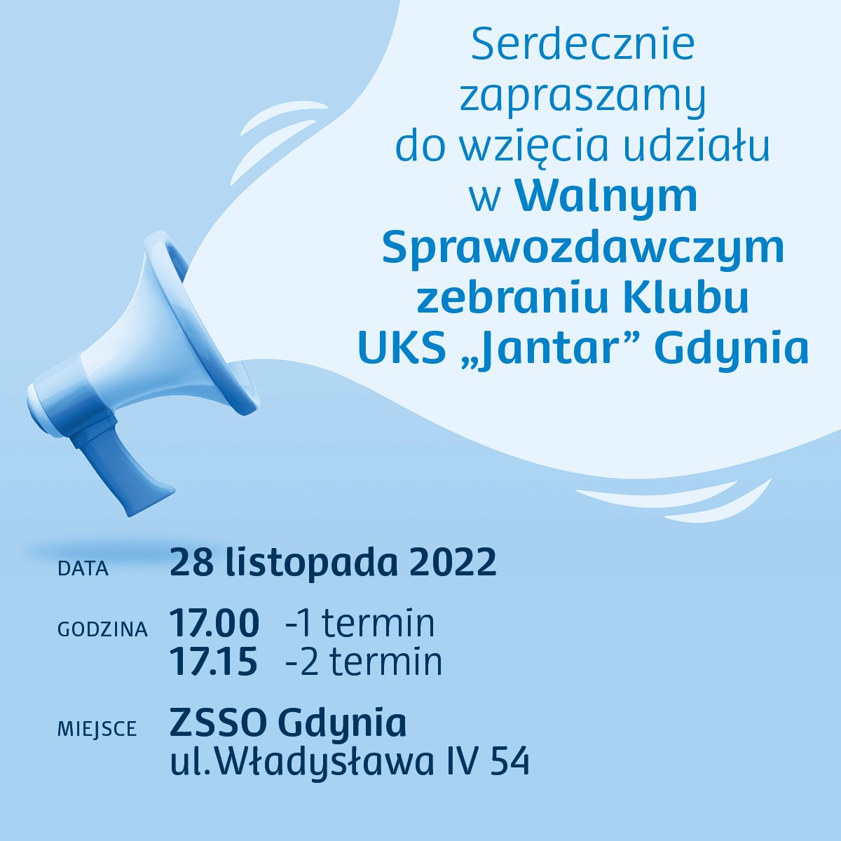 Walne sprawozdawcze zebranie Klubu UKS Jantar Gdynia